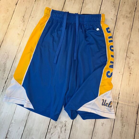 UCLA Bruins Colosseum Shorts Mens Small Blue Basketball Stretch Pockets Skate - Picture 1 of 7